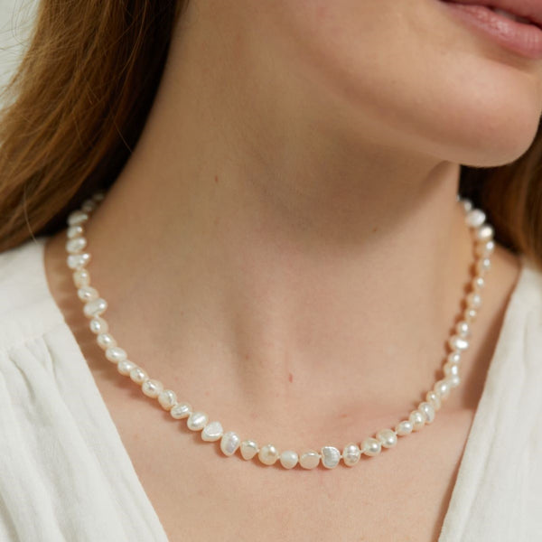 Alderley White Pearl & Sterling Silver Necklace