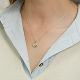 Langton Sterling Silver Diamond Locket Necklace-Auree Jewellery