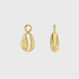 Manhattan Moka Gold Shell Interchangeable Drops-Auree Jewellery