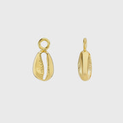 Manhattan Moka Gold Shell Interchangeable Drops-Auree Jewellery
