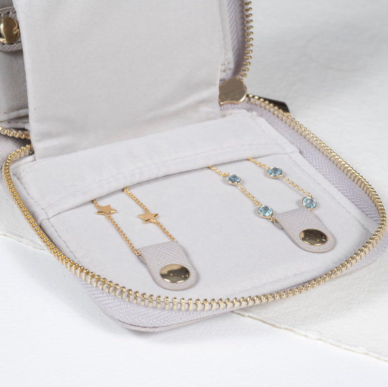 Paxos Taupe Jewellery Case-Auree Jewellery