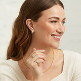 Earrings - Ortigia Freshwater Pearl & Gold Vermeil Mini Hoop Earrings