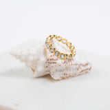 Ortigia Blue Topaz Gold Vermeil Ring