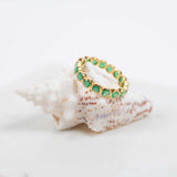 Ortigia Chrysoprase Gold Vermeil Ring
