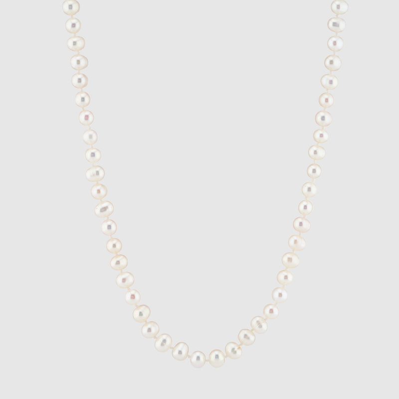 Richmond Freshwater Round Pearl & Gold Necklace