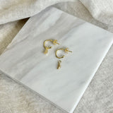 Earrings - Salina Hampton Gold Lemon Interchangeable Drops