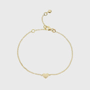 Verona Gold Heart Bracelet Auree Jewellery