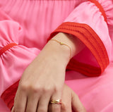 Verona Gold Vermeil Full Heart Bracelet-Auree Jewellery