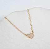 Verona Gold Vermeil Full Heart Necklace-Auree Jewellery