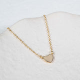 Verona Gold Vermeil Full Heart Necklace-Auree Jewellery