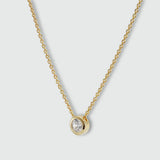 Verona Gold Vermeil & Cubic Zirconia Solitaire Necklace