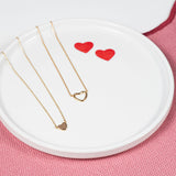 Verona Gold Vermeil Love Heart Necklace-Auree Jewellery