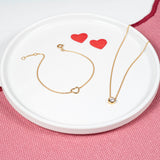 Verona Gold Heart Necklaces Auree Jewellery