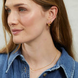Earrings - Orba Gold Vermeil Huggie Hoop Earrings