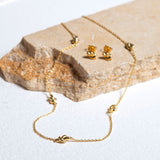 St Ives Gold Vermeil Knot Stud Earrings
