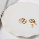 Auree x @theeditbutton Chunky Gold and Cubic Zirconia Round Hoops-Auree Jewellery