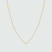 Alta Gold Vermeil Star & Moon Necklace-Auree Jewellery