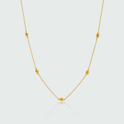 St Ives Gold Vermeil Knot Necklace-Auree Jewellery