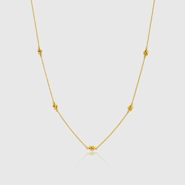 St Ives Gold Vermeil Knot Necklace