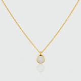 Lulea Moonstone & Gold Vermeil Pendant Necklace-Auree Jewellery
