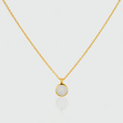 Lulea Moonstone & Gold Vermeil Pendant Necklace-Auree Jewellery