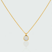 Lulea Moonstone & Gold Vermeil Pendant Necklace-Auree Jewellery