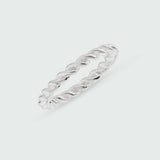 Alhambra Sterling Silver Twisted Ring-Auree Jewellery