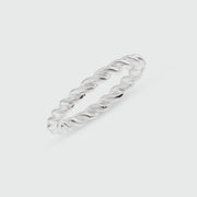 Alhambra Sterling Silver Twisted Ring-Auree Jewellery