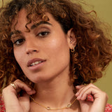 Alhambra Mini Piccolo Twisted Gold Vermeil Hoop Earrings-Auree Jewellery