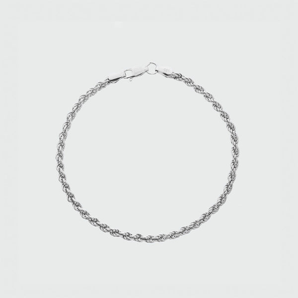 Alhambra Sterling Silver Rope Bracelet-Auree Jewellery