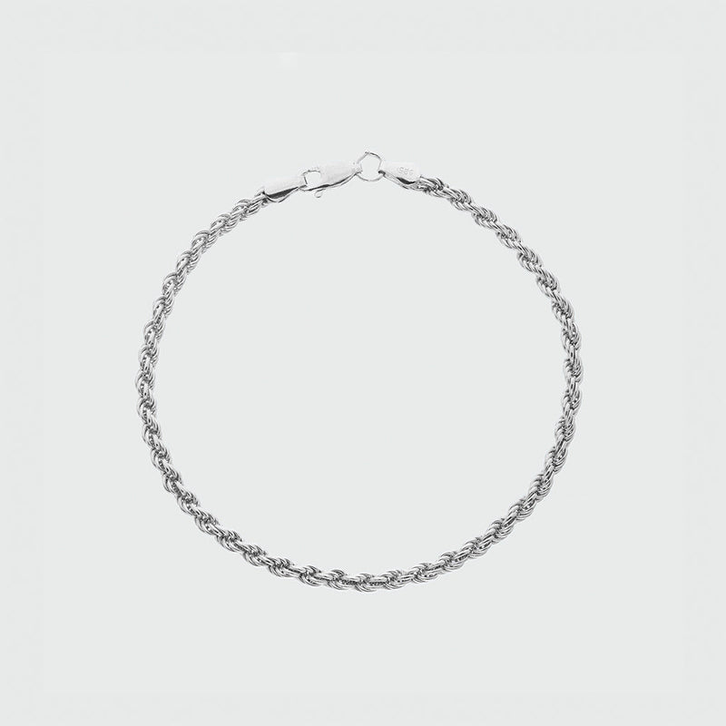 Alhambra Sterling Silver Rope Bracelet-Auree Jewellery