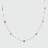 Antibes Blue Topaz & Gold Vermeil Necklace