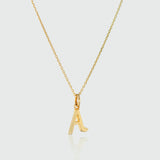 Audley 9ct Yellow Gold Alphabet Pendant-Auree Jewellery