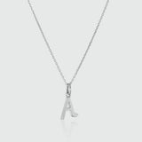 Audley Sterling Silver Alphabet Pendant (no chain)-Auree Jewellery