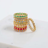 Ortigia Moissanite Gold Vermeil Ring-Auree Jewellery