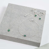 Hampton Emerald & Sterling Silver Bracelet-Auree Jewellery