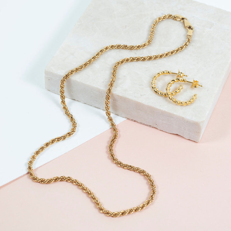 Alhambra Gold Vermeil Rope Chain-Auree Jewellery