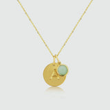 Bali 9ct Gold Birthstone Pendants-Auree Jewellery