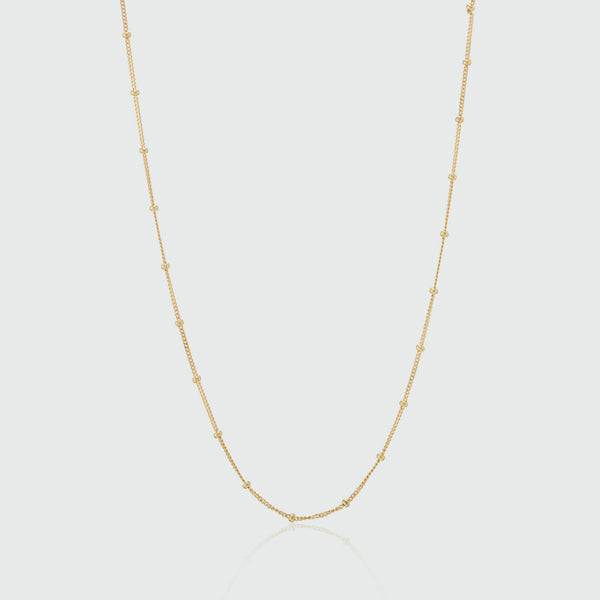 Barbican 9ct Yellow Gold Beaded Chain-Auree Jewellery