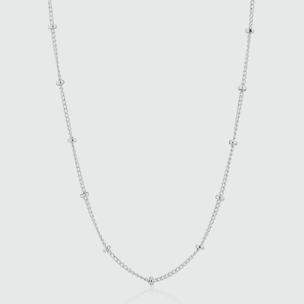 Barbican Sterling Silver Beaded Chain-Auree Jewellery