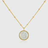 Barcelona June Moonstone Birthstone Necklace-Auree Jewellery