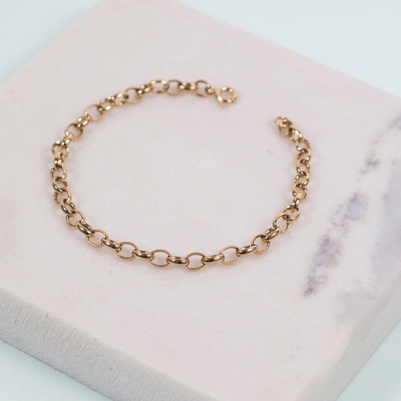 Callow Gold Vermeil Trace Link Bracelet-Auree Jewellery