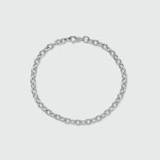 Callow Sterling Silver Trace Link Bracelet-Auree Jewellery