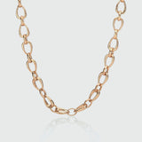 Egerton Gold Vermeil Raindrop Link Necklace-Auree Jewellery