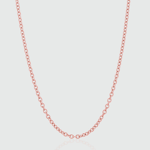 Fenchurch 9ct Rose Gold Heavy Trace Chain