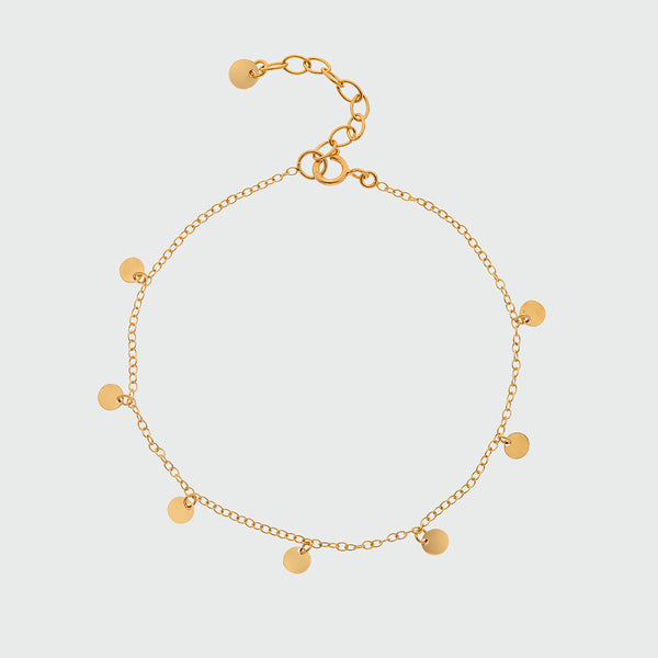 Frascati Gold Vermeil Multi Disc Bracelet-Auree Jewellery