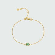 Hampton Emerald & Gold Vermeil Bracelet-Auree Jewellery
