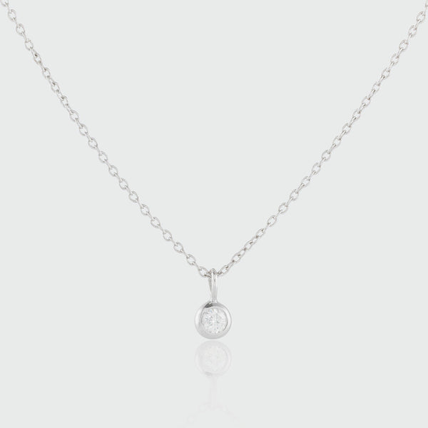 Hampton Moissanite & Sterling Silver Necklace-Auree Jewellery