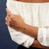 Hampton Moissanite & Gold Vermeil Bracelet-Auree Jewellery