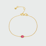 Hampton Ruby & Gold Vermeil Bracelet-Auree Jewellery